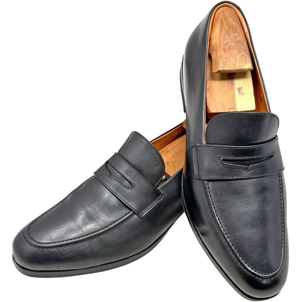 Wolf and Shepherd 9719 Ringer‎ Calf Leather Penny Loafers